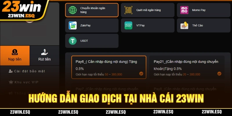 Cách thức giao dịch thành công 100% tại nhà cái 23WIN